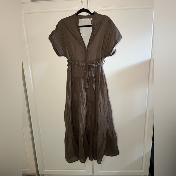 Babette Tiered Tie Waist Midi Dress XS/S - Picture 2 of 12